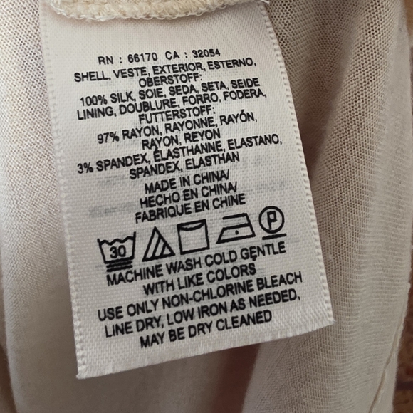 Anthropologie Maeve For Anthropologie Nalina Silk Poncho Size Small Great Condit - Picture 7 of 11